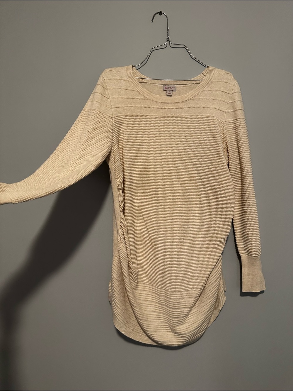 MATERNITY Cream Lightweight Knit Sweater
